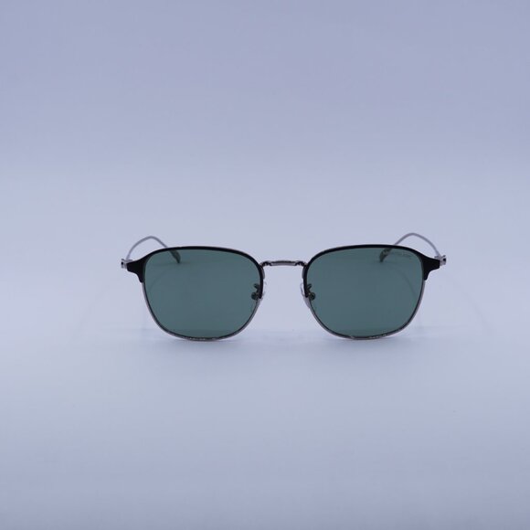 Montblanc MB0189S 005 Sunglasses Grey Square Frame, Green Lenses - Picture 3 of 11